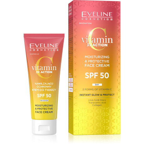 Vitamin c 3xAction - Hydratačný a ochranný krém na tvár SPF 50